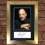 BILLY JOEL Signed Autograph Quality Mounted Photo Reproduction A4 475
