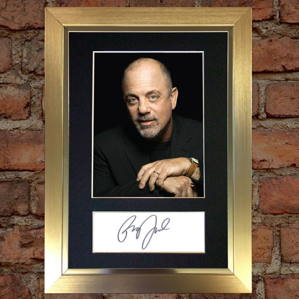 BILLY JOEL Signed Autograph Quality Mounted Photo Reproduction A4 475