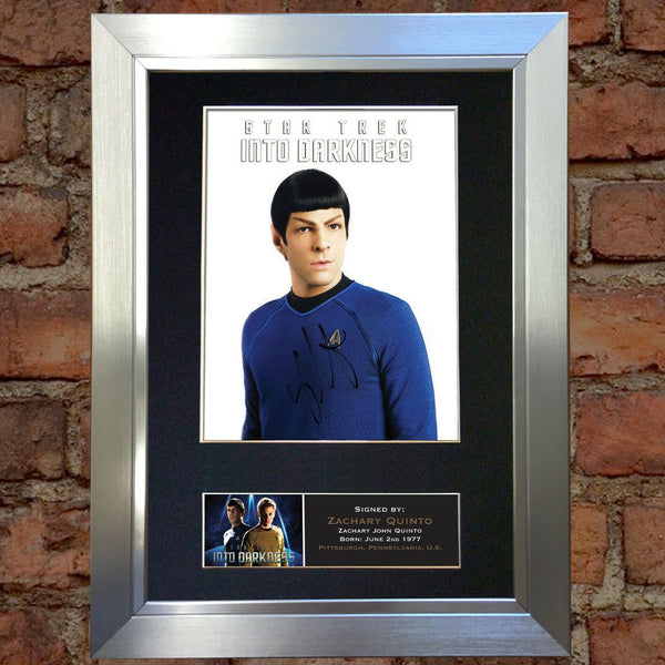 ZACHARY QUINTO Quality Reproduction Autograph Mounted Signed Photo PRINT A4 383