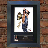 A J STYLES WWE Quality Autograph Mounted Photo Repro Print A4 510