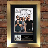MAROON 5 Mounted Signed Photo Reproduction Autograph Print A4 125
