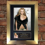 BRITNEY SPEARS Mounted Signed Photo Reproduction Autograph Print A4 238