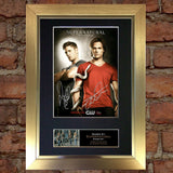 SUPERNATURAL Mounted Signed Photo Reproduction Autograph Print A4 136