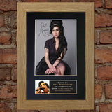 AMY WINEHOUSE Mounted Signed Photo Reproduction Autograph Print A4 228