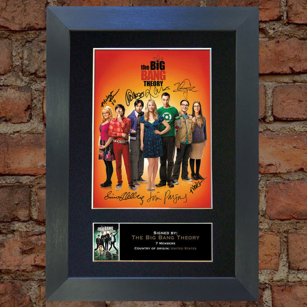 THE BIG BANG THEORY Mounted Signed Photo Reproduction Autograph Print A4 272