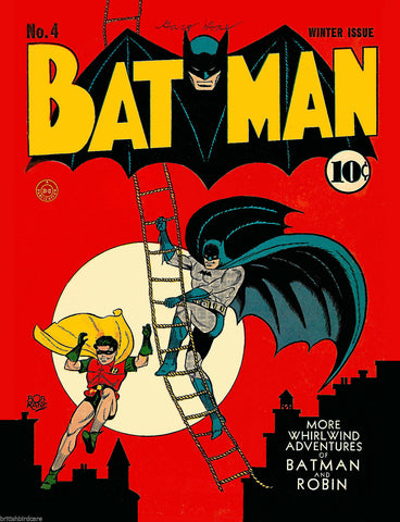 BATMAN Comic Cover 4th Edition Cover Reproduction Vintage Wall Art Print #2