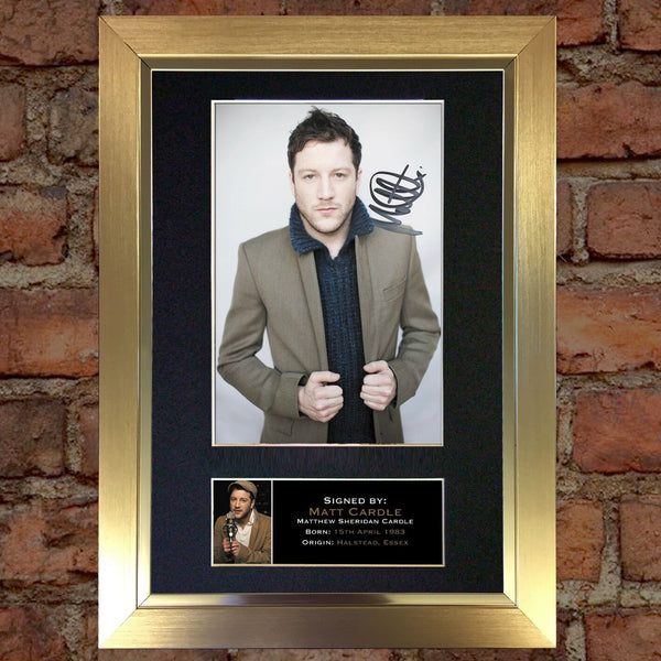 MATT CARDLE Mounted Signed Photo Reproduction Autograph Print A4 149