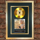 #185 CARRIE UNDERWOOD Some Hearts GOLD DISC Album Signed Autograph Mounted Print