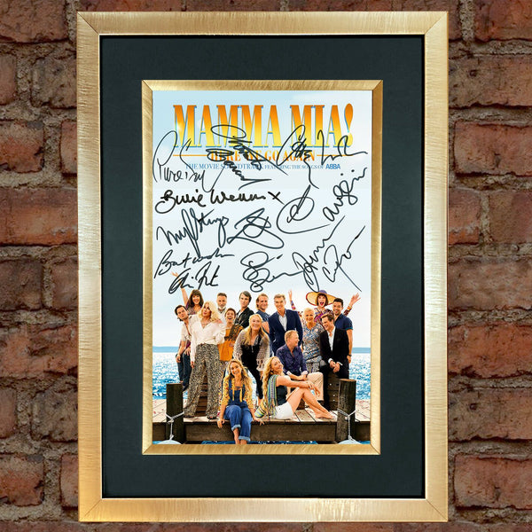 MAMA MIA 2 FILM MOVIE Poster Autograph Mounted Signed Photo Repro Print A4 #756