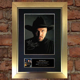 GARTH BROOKS Mounted Signed Photo Reproduction Autograph Print A4 332