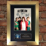 ALL TIME LOW Signed Autograph Mounted Photo REPRO PRINT A4 426