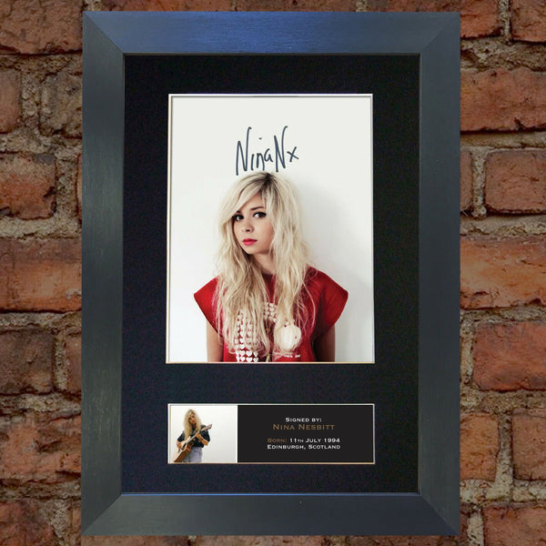 NINA NESBITT Quality Reproduction Autograph Mounted Signed Photo PRINT A4 424