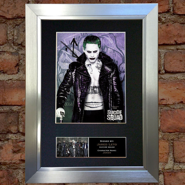 SUICIDE SQUAD Joker Jared Leto Signed Autograph Mounted Photo Repro A4 Print 619
