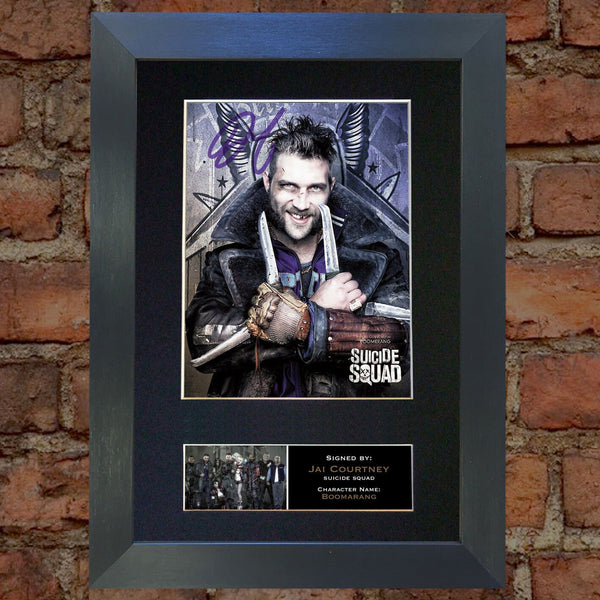 SUICIDE SQUAD Boomerang Jai Court Signed Autograph Mounted Photo Repro Print 622