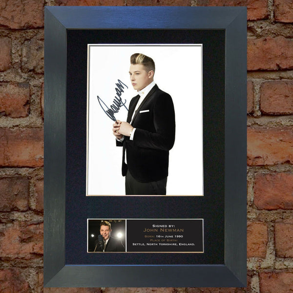 JOHN NEWMAN Autograph Mounted Photo Reproduction QUALITY PRINT A4 411