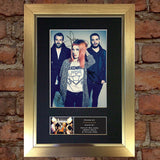 PARAMORE Mounted Signed Photo Reproduction Autograph Print A4 338