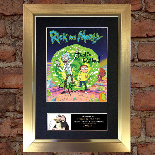 RICK AND MORTY Quality Autograph Mounted Signed Photo RePrint Poster 749