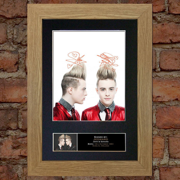 JEDWARD Mounted Signed Photo Reproduction Autograph Print A4 210