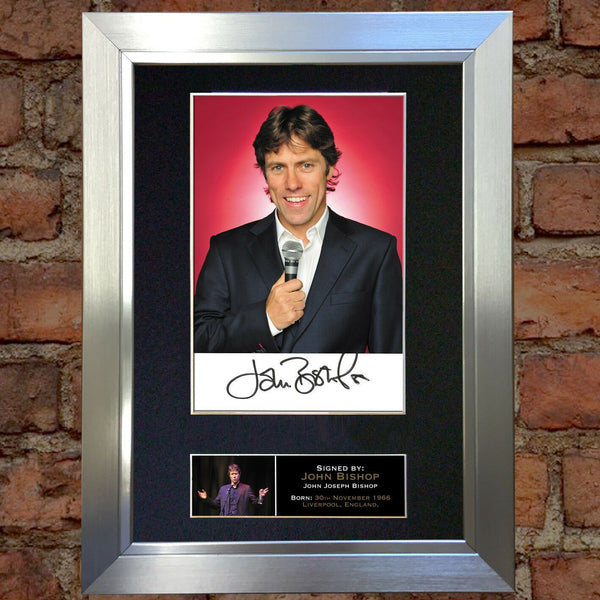 JOHN BISHOP Autograph Mounted Signed Photo Reproduction Print A4 181