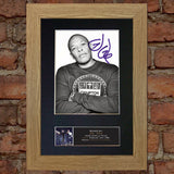DR DRE Signed Autograph Mounted Photo Reproduction PRINT A4 614