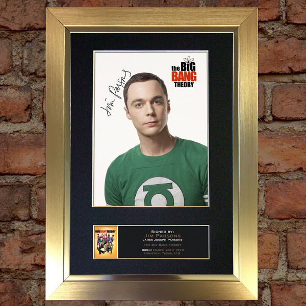 JIM PARSONS Big Bang Mounted Signed Photo Reproduction Autograph Print A4 340