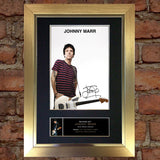 JOHNNY MARR Mounted Signed Photo Reproduction Autograph Print A4 326