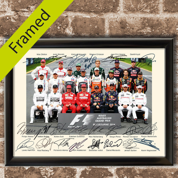 FORMULA 1 GRAND PRIX 2014 Quality Autograph Mounted Signed Photo PRINT A4