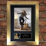 NEWTON FAULKNER Mounted Signed Photo Reproduction Autograph Print A4 256