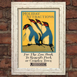 LONDON ZOO #5 VINTAGE RETRO TRAVEL Poster Nostalgic Home Print Wall Decor #52