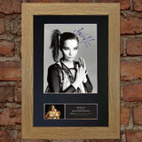 BJORK Signed Autograph Quality Mounted Photo Reproduction A4 528