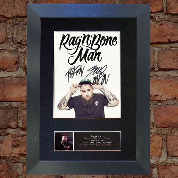 RAG N BONE MAN Signed Autograph Mounted Photo Reproduction PRINT A4 656