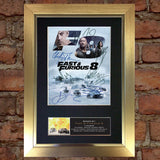 Fast and Furious 8 Quality Autograph Mounted Signed Photo Repro Print A4 701