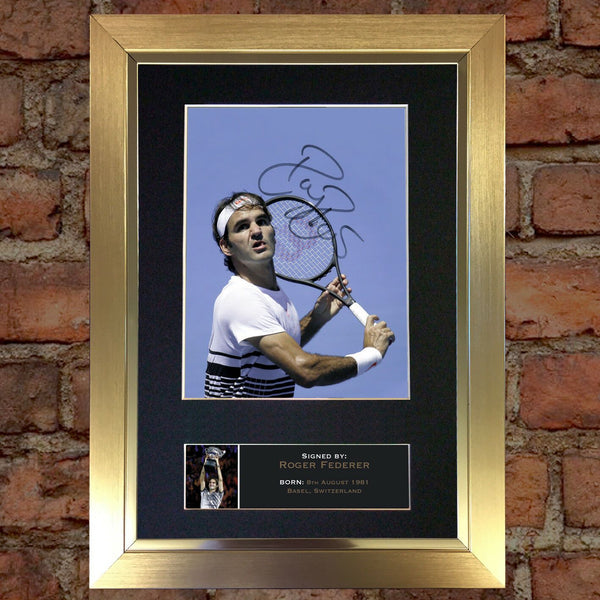 ROGER FEDERER tennis Signed Autograph Mounted Photo REPRODUCTION PRINT A4 671