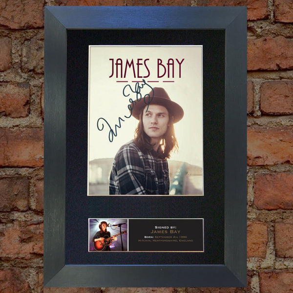 JAMES BAY Signed Autograph Mounted Photo Reproduction PRINT A4 568