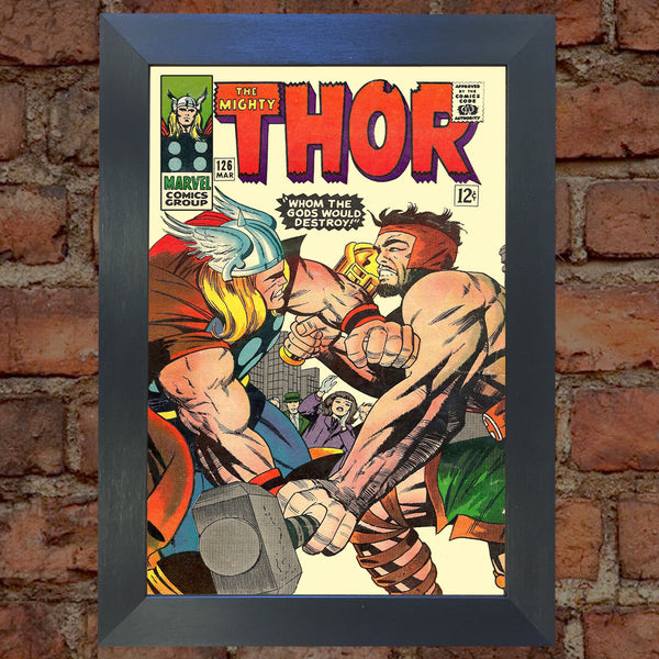 THOR Comic Cover 126th Edition Cover Reproduction Vintage Wall Art Print #28