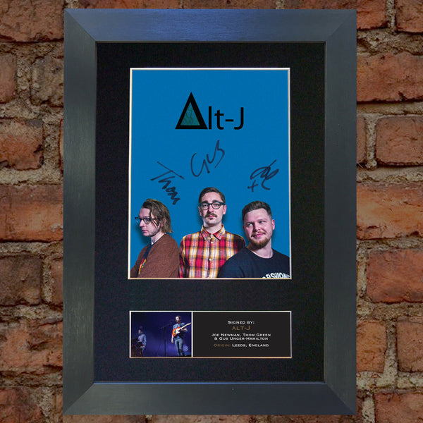 ALT J Quality Autograph Mounted Signed Photo PRINT A4 520