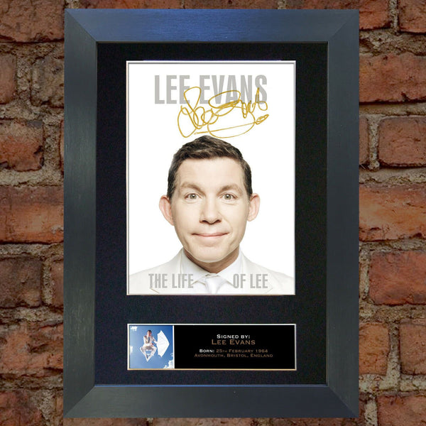 LEE EVANS Autograph Mounted Signed Photo Reproduction Print A4 100