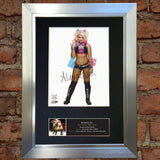 ALEXA BLISS WWE Quality Autograph Mounted Signed Photo Reproduction Print A4 696