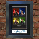 JLS No1 leather jackets Mounted Signed Photo Reproduction Autograph Print A4 200