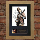 CARLOS SANTANA Mounted Signed Photo Reproduction Autograph PRINT A4 668