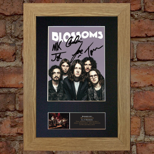 BLOSSOMS Band Signed Autograph Mounted Photo RE-PRINT A4 647
