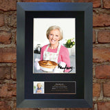MARY BERRY Great British Bake Off Signed Autograph Mounted PRINT A4 592