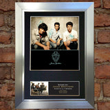 JONAS BROTHERS Mounted Signed Photo Reproduction Autograph Print A4 207