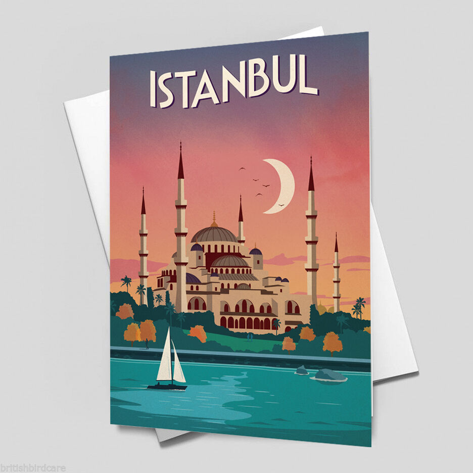 ISTANBUL VINTAGE RETRO TRAVEL Poster Nostalgic Home Art Print Wall Decor #41