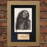 BOB MARLEY Autograph Mounted Photo Reproduction QUALITY PRINT A4 62