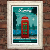 LONDON #3 VINTAGE RETRO TRAVEL Poster Nostalgic Home Art Print Wall Decor #50