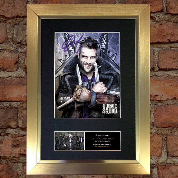 SUICIDE SQUAD Boomerang Jai Court Signed Autograph Mounted Photo Repro Print 622