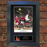 WAYNE ROONEY OVERHEAD KICK Mounted Signed Photo Reproduction Autograph Print 55