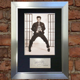 ELVIS PRESLEY JAIL HOUSE ROCK Autograph Mounted Photo Reproduction PRINT A4 409