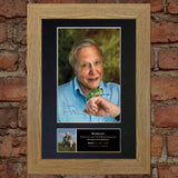 DAVID ATTENBOROUGH Mounted Signed Photo Reproduction Autograph Print A4 339